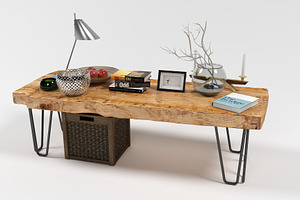 Slab coffee table