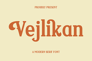 Vejlikan Modern Serif Font