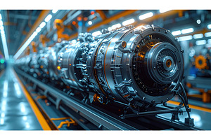 A futuristic industrial turbine, an Industrial Photo by Igor Tichonow