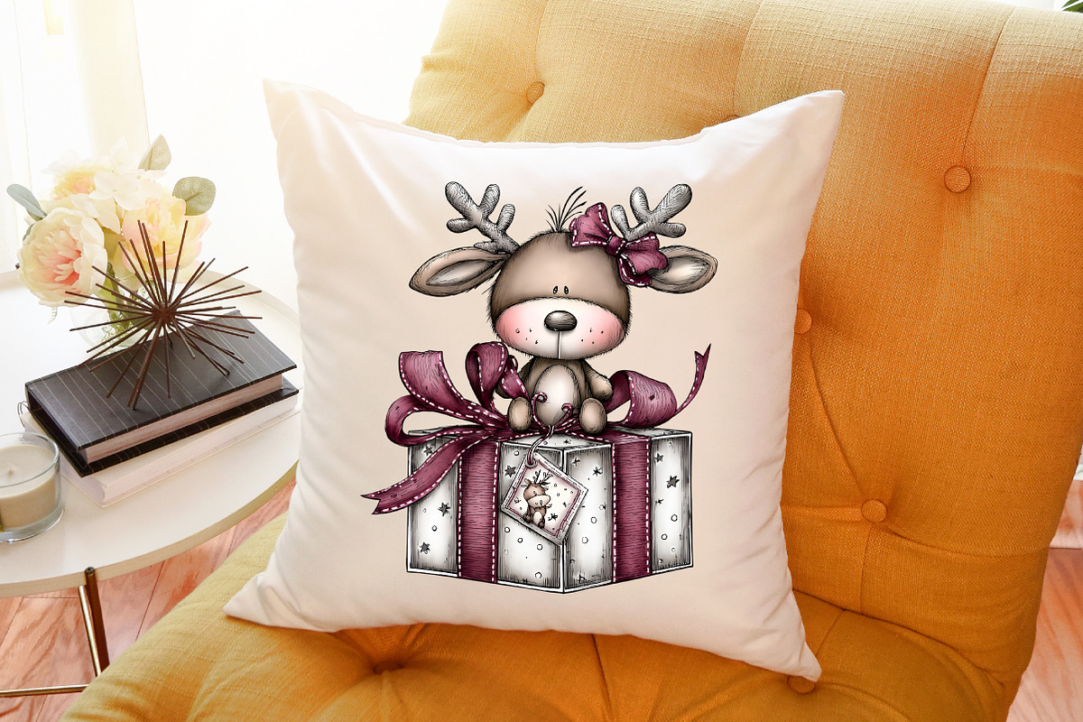 Whimsical Christmas Gift Box Clipart, an Illustration by Sublimation Artist (Photo 6 of 6)