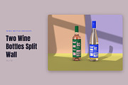 Wine Bottle Mockup Pack, a Cups & Container Mockup by Motion-Box (Thumbnail 5 of 24)