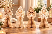 4 Elegant Angel Figurines STL, a Characters & Person 3D Model by Layerology (Thumbnail 4 of 4)