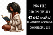 Watercolor Black Women Clip Art, an Illustration by Designking (Thumbnail 4 of 5)