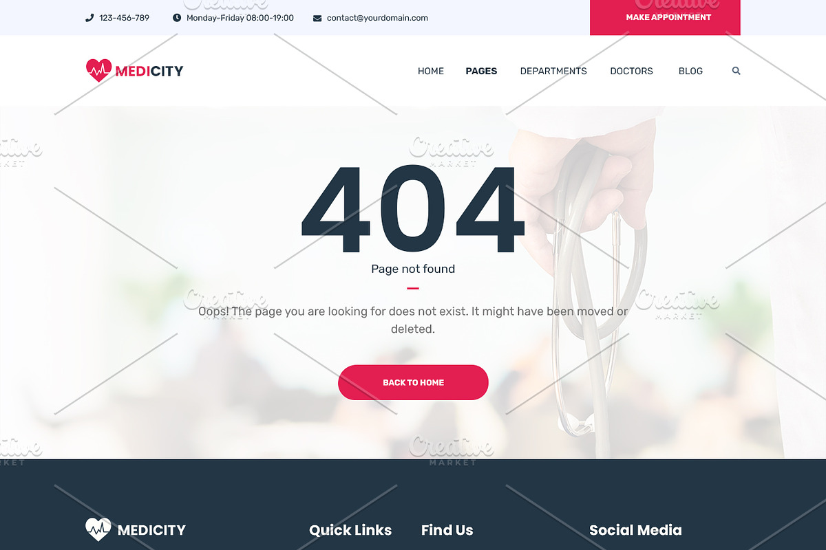 Medical & Health Website, a Landing Page Template by ArtifyWeb (Photo 16 of 16)