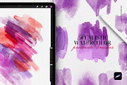 Watercolor Realistic Soft Brushes, a Brush Add-On by Spasibenko Art (Thumbnail 6 of 14)