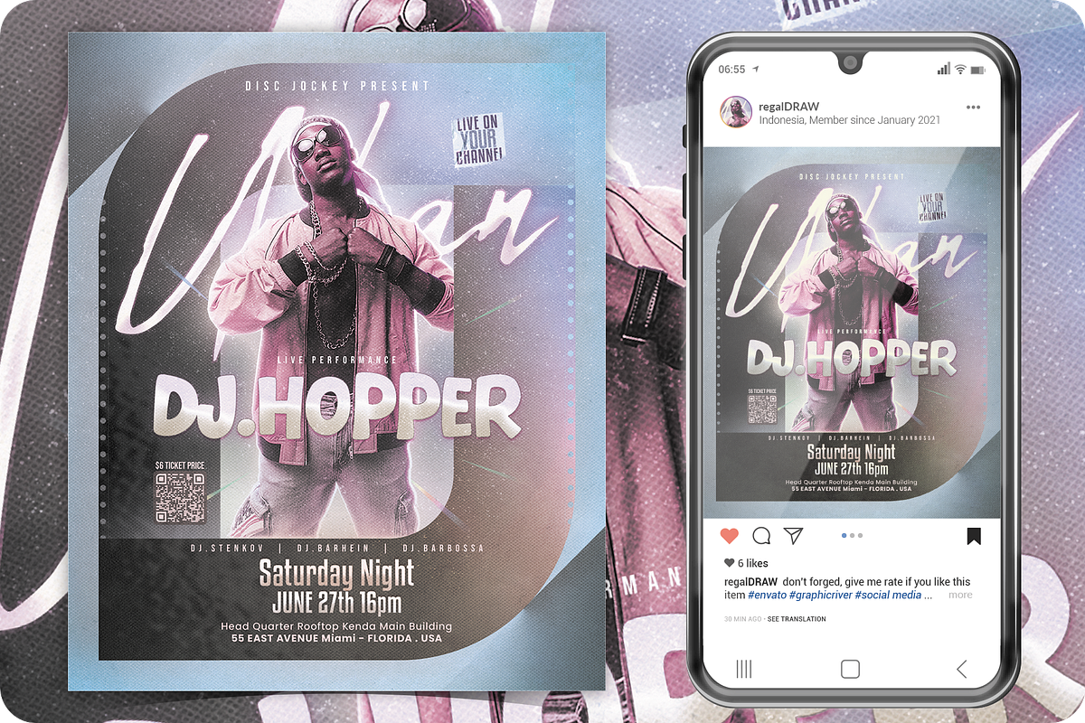 DJ Flyer, a Flyer Template by regalDRAW (Photo 3 of 3)