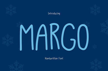 Margo is a cute handwritten font, a Handwritten Font by Brown Cupple