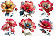 Spring Cosmos Flower Clipart Png, an Illustration by Craft Nest (Thumbnail 3 of 11)