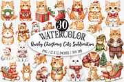 Quirky Christmas Cats Sublimation, an Illustration by Designking (Thumbnail 1 of 5)