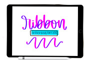 Ribbon Procreate Lettering Brush, a Brush Add-On by Blue Strawberry Studio (Thumbnail 1 of 6)