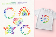 Watercolor Rainbow Patterns&Elements, a Pattern Graphic by PenguinArtStudio (Thumbnail 6 of 11)