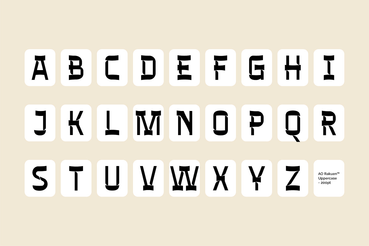 AO Rakuen - Decorative Typeface, a Sans Serif Font by OwunStudio (Photo 3 of 15)