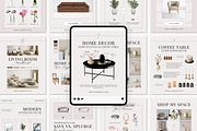 Home Decor LTK Canva Template, a Social Media Template by Deb Creative Studio (Thumbnail 1 of 9)