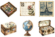 Stamp collecting Clipart, a Seasonal Illustration by Designking (Thumbnail 3 of 5)