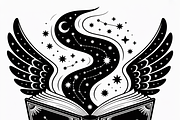 silhouette of a witch’s spellbook, an Illustration by Amazin_art (Thumbnail 15 of 20)