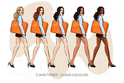 Shopping Girls clipart png, an Illustration by Parinaz Wadia Design (Thumbnail 4 of 10)