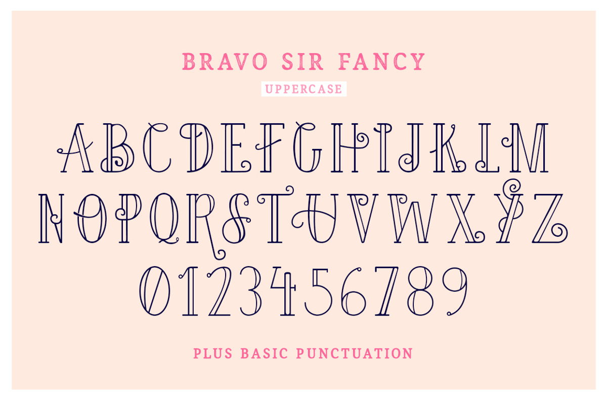 Bravo Sir Font Family preview 5