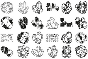crystal and gemstone coloring pages, an Illustration by Amazin_art