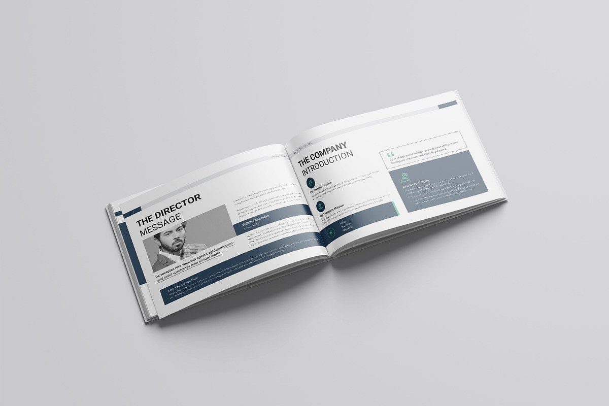 Business White Paper Landscape, a Brochure Template by DesignCrest (Photo 7 of 14)