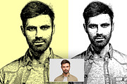B&W Vector Art - Photo Effect, a Layer Style Add-On by Vatdesign (Thumbnail 6 of 6)