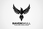 Raven Skull Logo, a Branding & Logo Template by VectorCrow (Thumbnail 1 of 3)