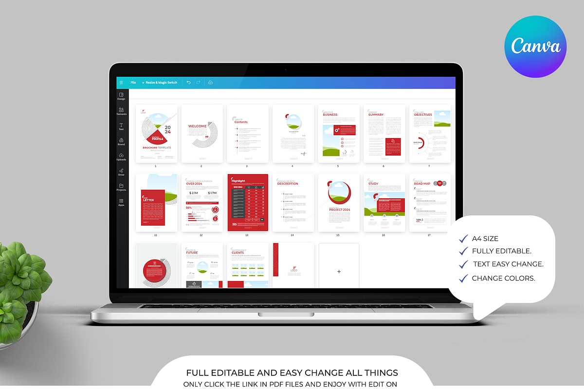 Company Profile | Canva | Ai | ID, a Brochure Template by Template Zone (Photo 8 of 8)