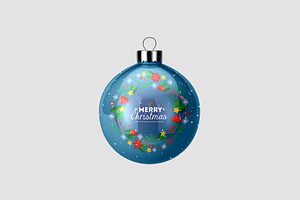 Christmas Ball Gloss Mockup - 8 View