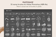 PASTEL stamps Photoshop/Procreate, a Brush Add-On by Andreen (Thumbnail 4 of 8)