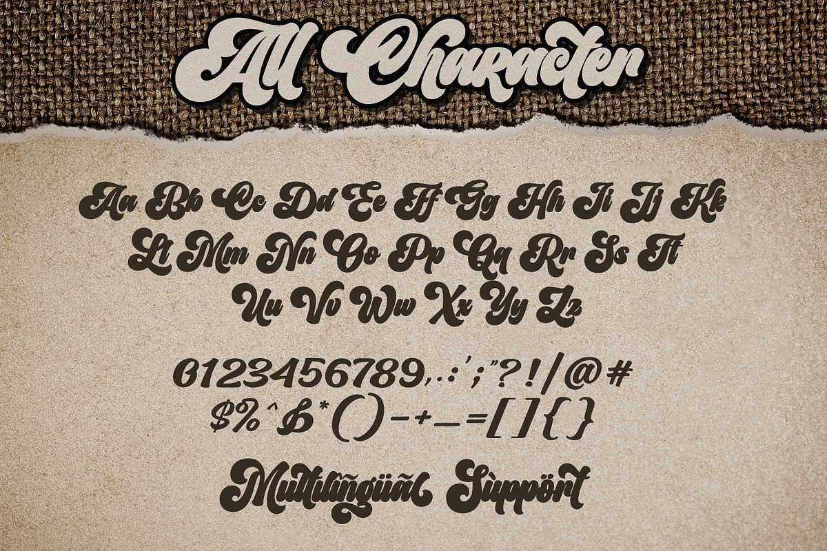 Retro Ashington - Vintage Font, a Script Font by Subectype Studio (Photo 10 of 11)