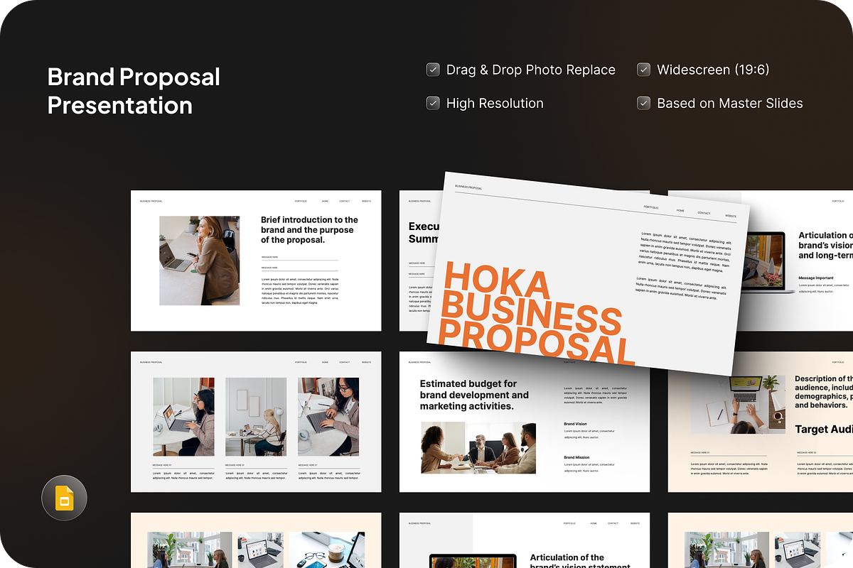 Hoka - Brand Proposal Google Slide, a Presentation Template by SquidPixey (Photo 1 of 7)