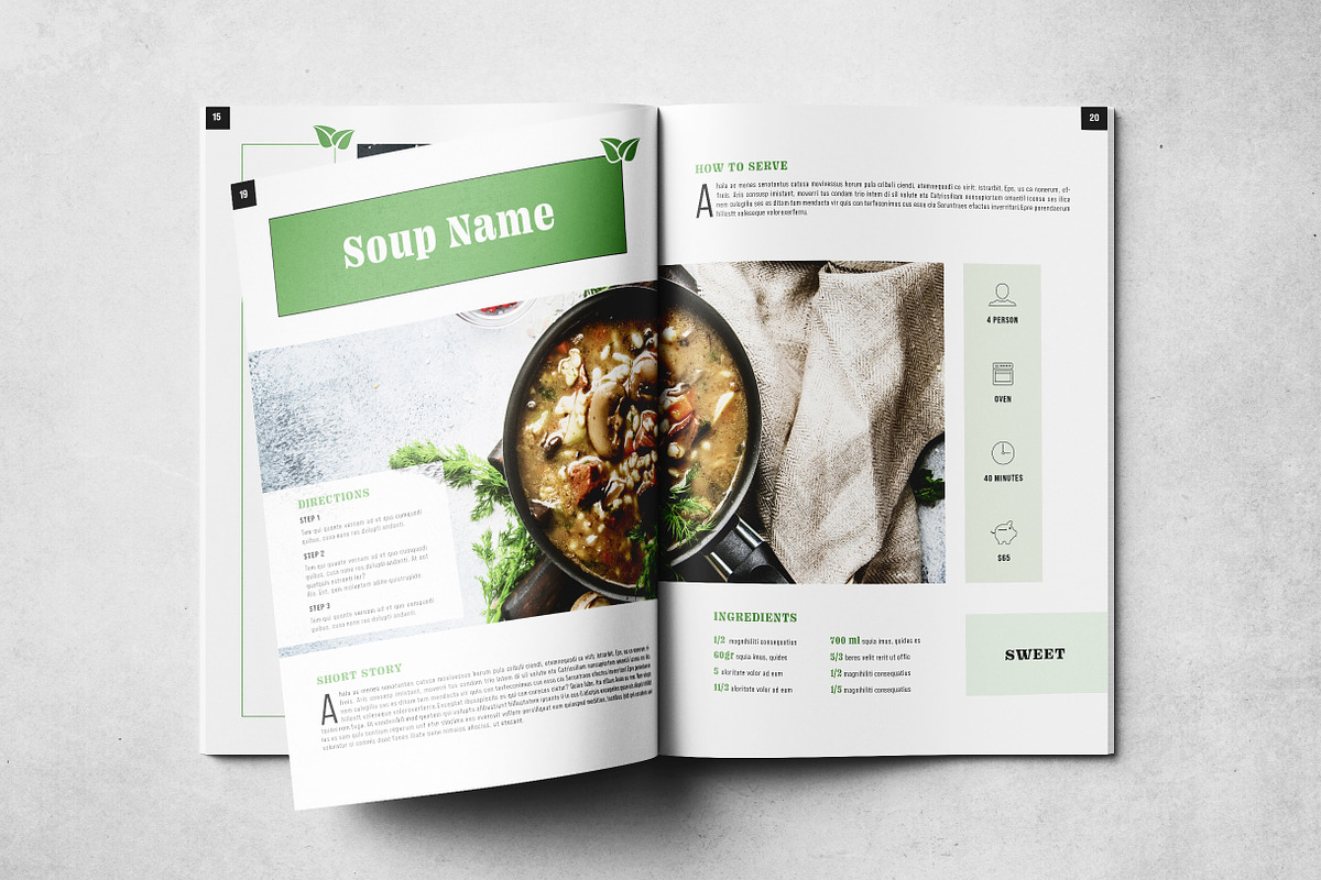 The Cookbook Layout, a Print Template by Grkic Creative (Photo 11 of 11)