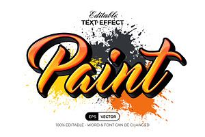 Paint Text Effect Graffiti Style