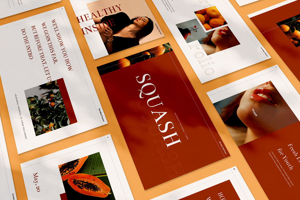 Squash Powerpoint, a Presentation Template by Visuel Colonie® (Photo 1 of 7)