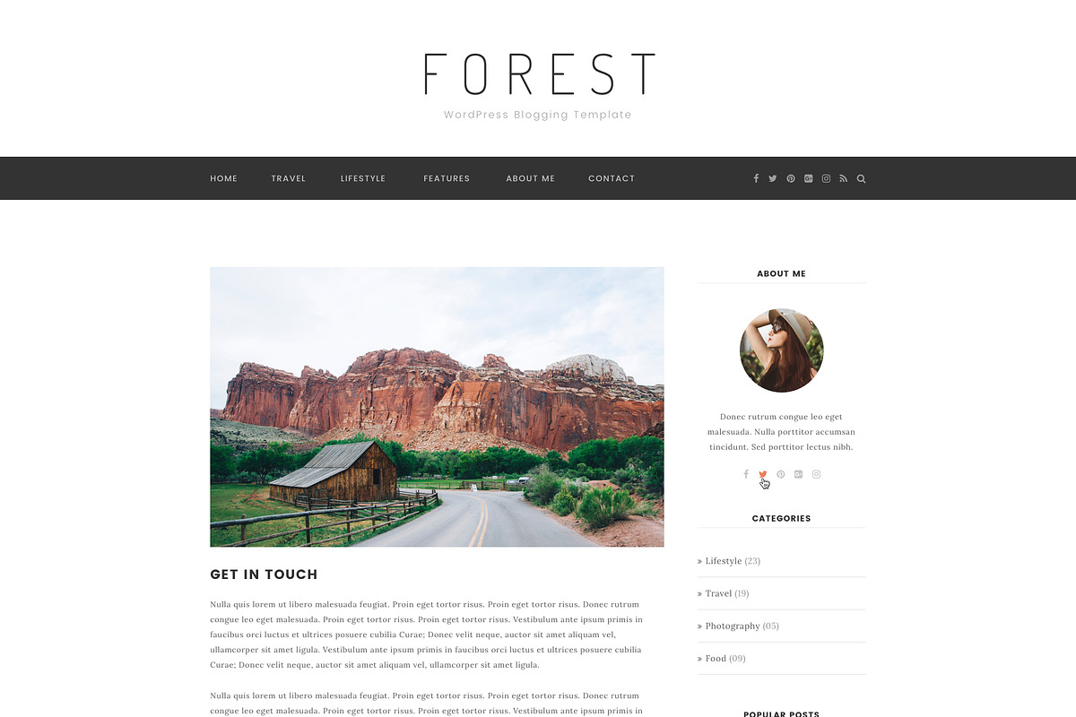 Forest - Minimal Blogging Template, a Device Mockup by bigpsfan's SHOP (Photo 18 of 20)