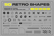50 Retro Shapes, an Object Graphic by Parisa-Artstudio (Thumbnail 1 of 5)