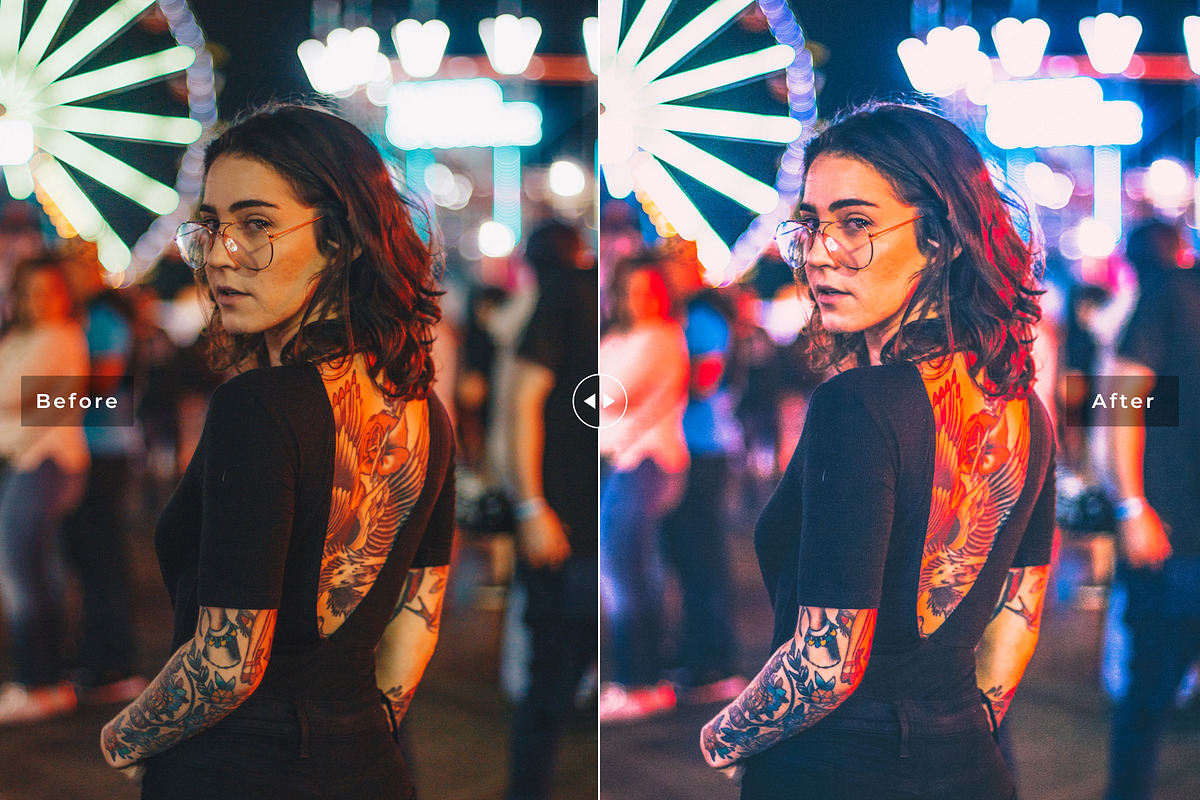 Neon Light Pro Lightroom Presets, an Action Add-On by Creativetacos (Photo 2 of 6)