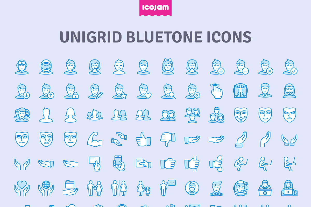 3552 Unigrid Bluetone icons, a Duotone Icon by Icojam store (Photo 7 of 14)