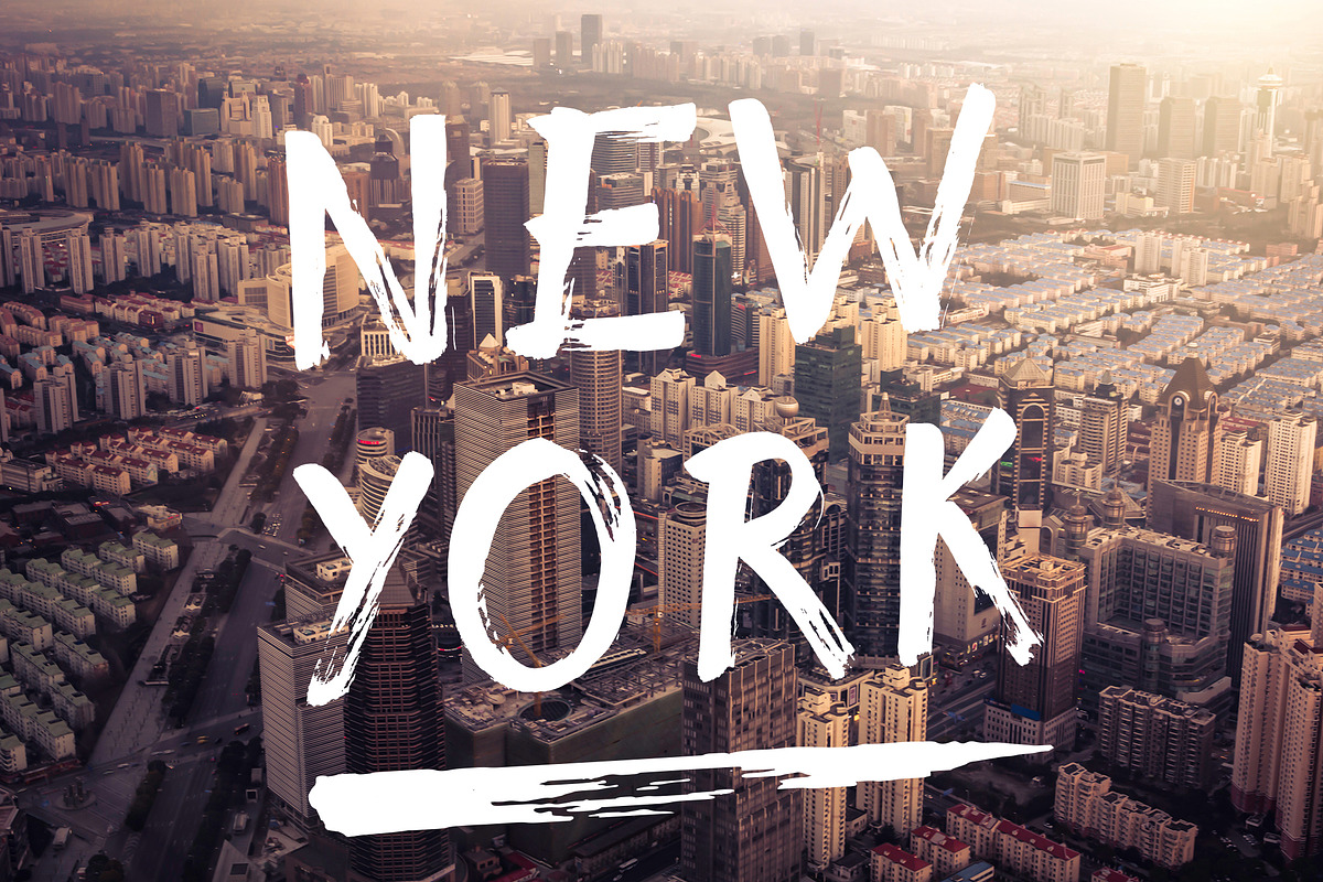 Rush font - brush grunge script font preview 5