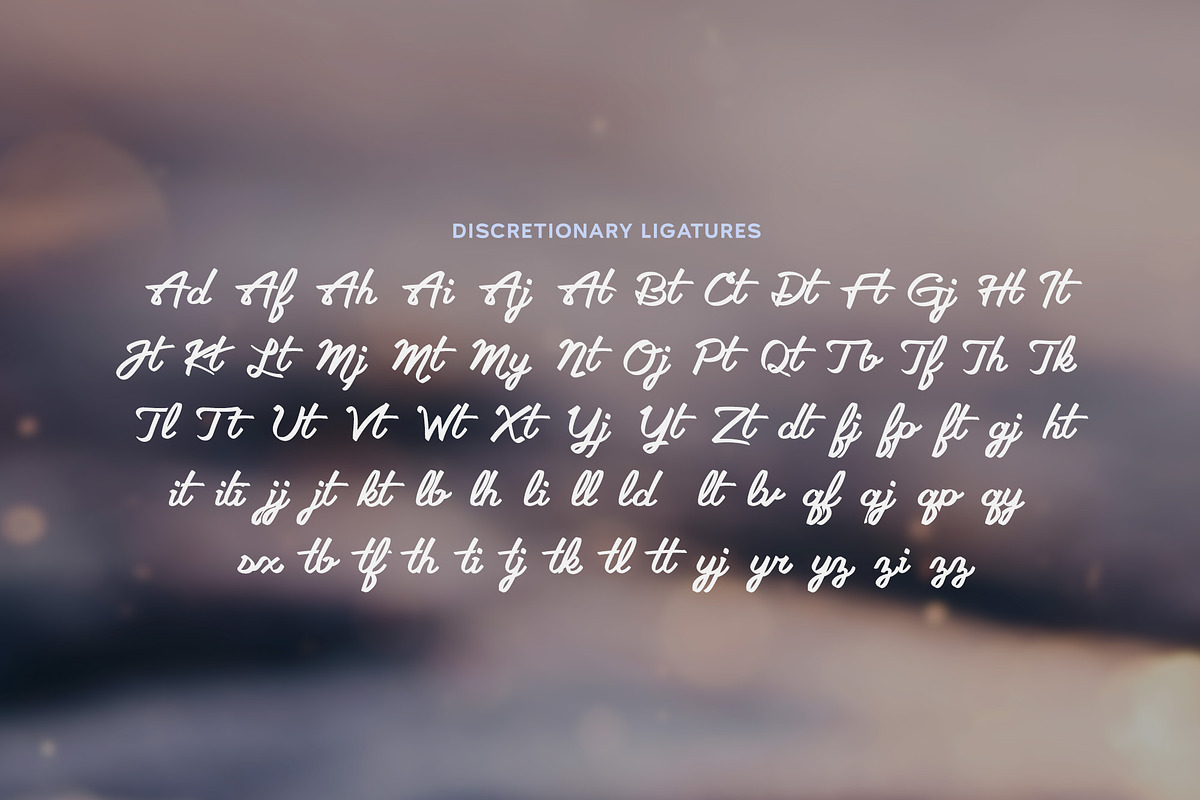 Jensen Luxury Cursive Logo Font preview 4