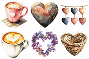 Boho Valentine’s Day Clipart, an Illustration by Daily.Designs (Thumbnail 6 of 8)