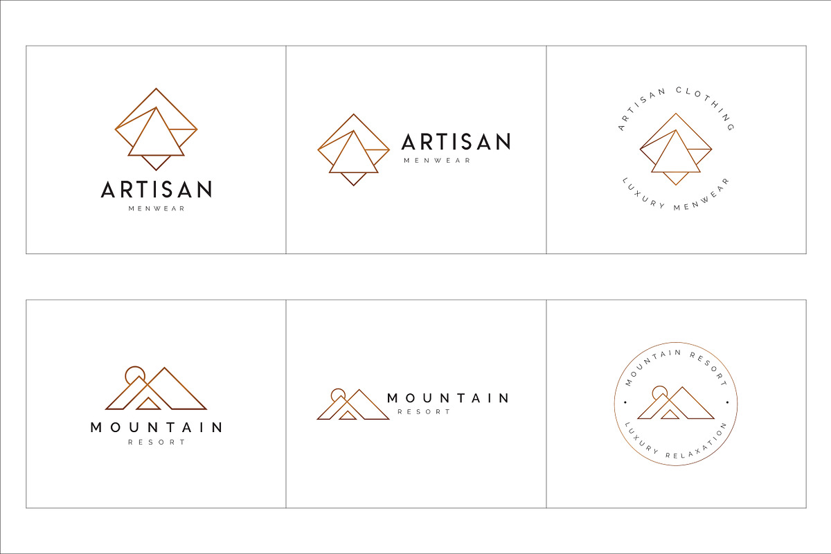 300 Geometric Premade Logo Bundle, a Branding & Logo Template by XpertgraphicD (Photo 31 of 63)