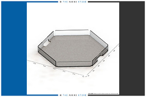 Hexagonal Serving Tray - 01 Generic