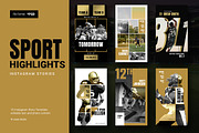 Golden Sports Instagram Stories, a Social Media Template by Louds Studio (Thumbnail 1 of 6)