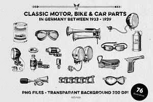 Classic Motor Bike Car Parts '33-'39