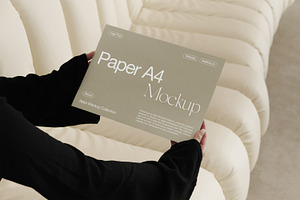 Poster In Hands Mockups