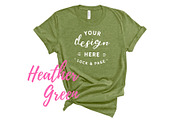 Bella Canvas TShirt Mockups On White, a Shirt Mockup by lock and page (Thumbnail 53 of 92)