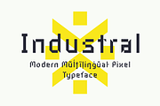 Industral typeface, a Sans Serif Font by Little Jimi Shop (Thumbnail 1 of 9)