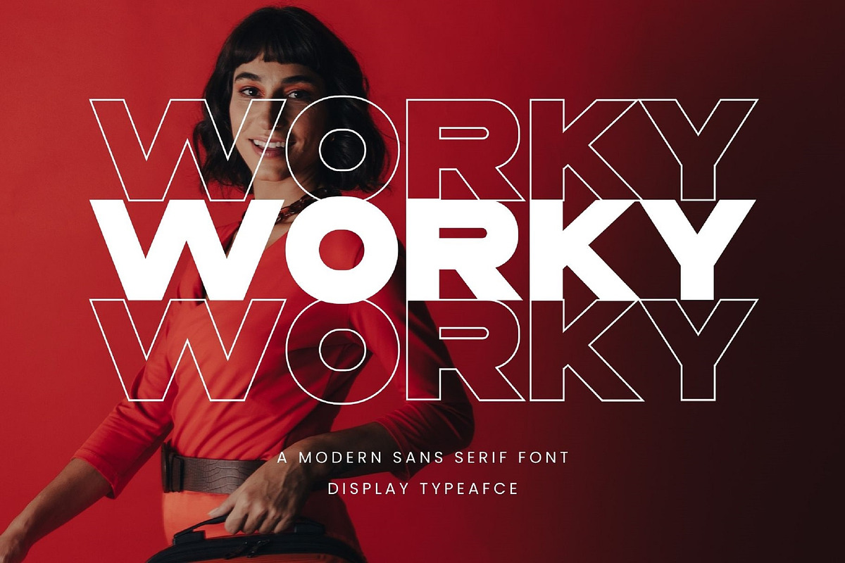 Worky Modern Sans Serif Font, a Sans Serif Font by Perfectype (Photo 1 of 7)