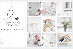Instagram Post Template Pure Clear