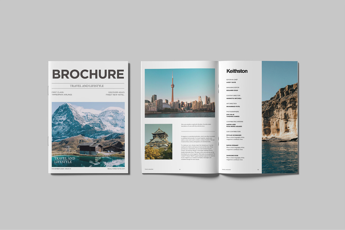 A4 Brochure Catalog Mockup preview 4